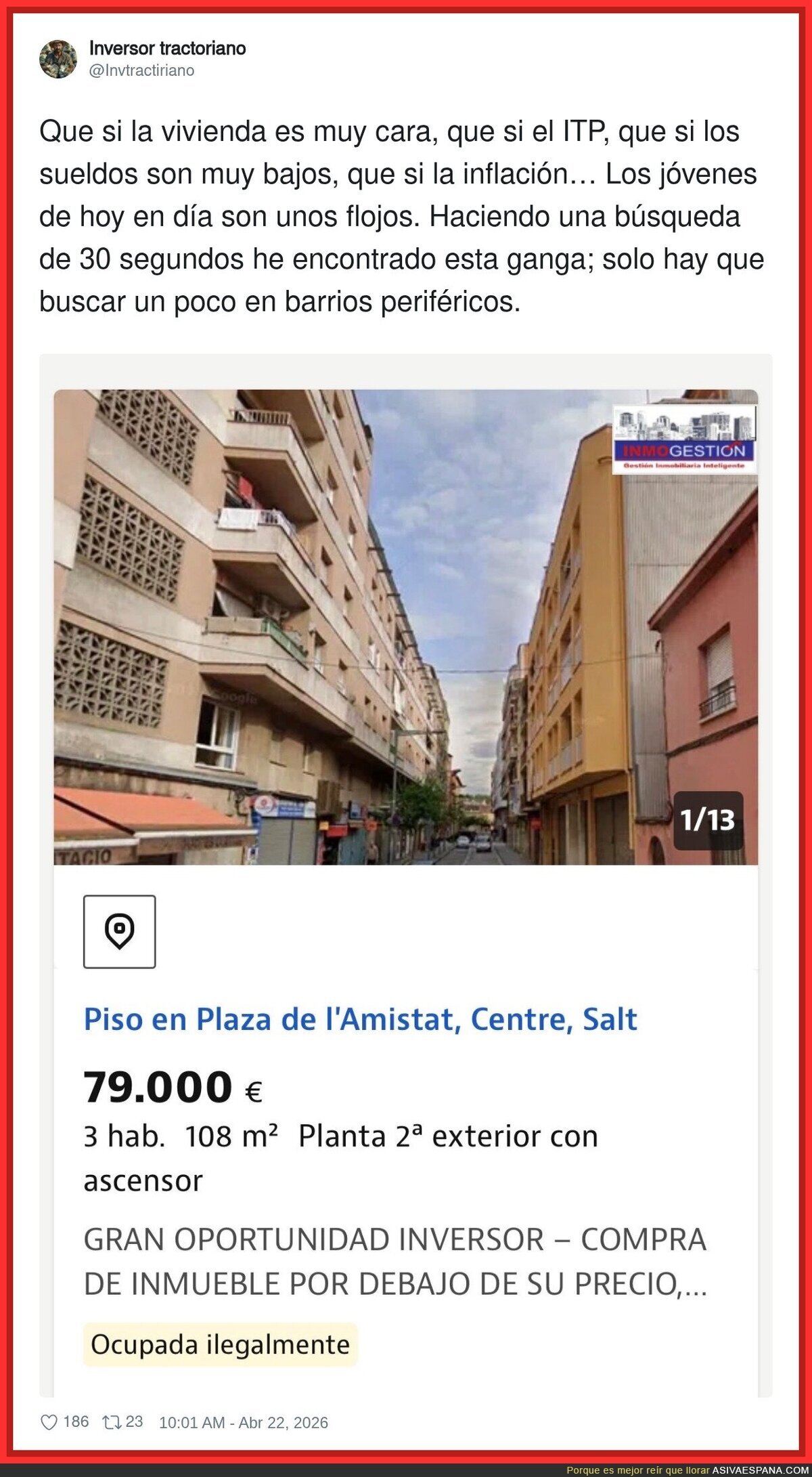 Claro que hay gangas: solo tienes que comprar el piso con inquilino sorpresa incluido