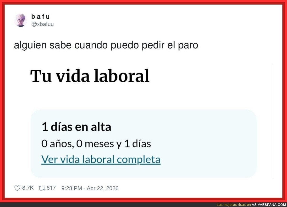 Con 1 d&iacute;a cotizado ya me siento veterano de la precariedad