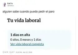 Con 1 d&iacute;a cotizado ya me siento veterano de la precariedad