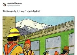 Yo intentando ir normal en el metro y el vag&oacute;n parece un cap&iacute;tulo especial de Tint&iacute;n