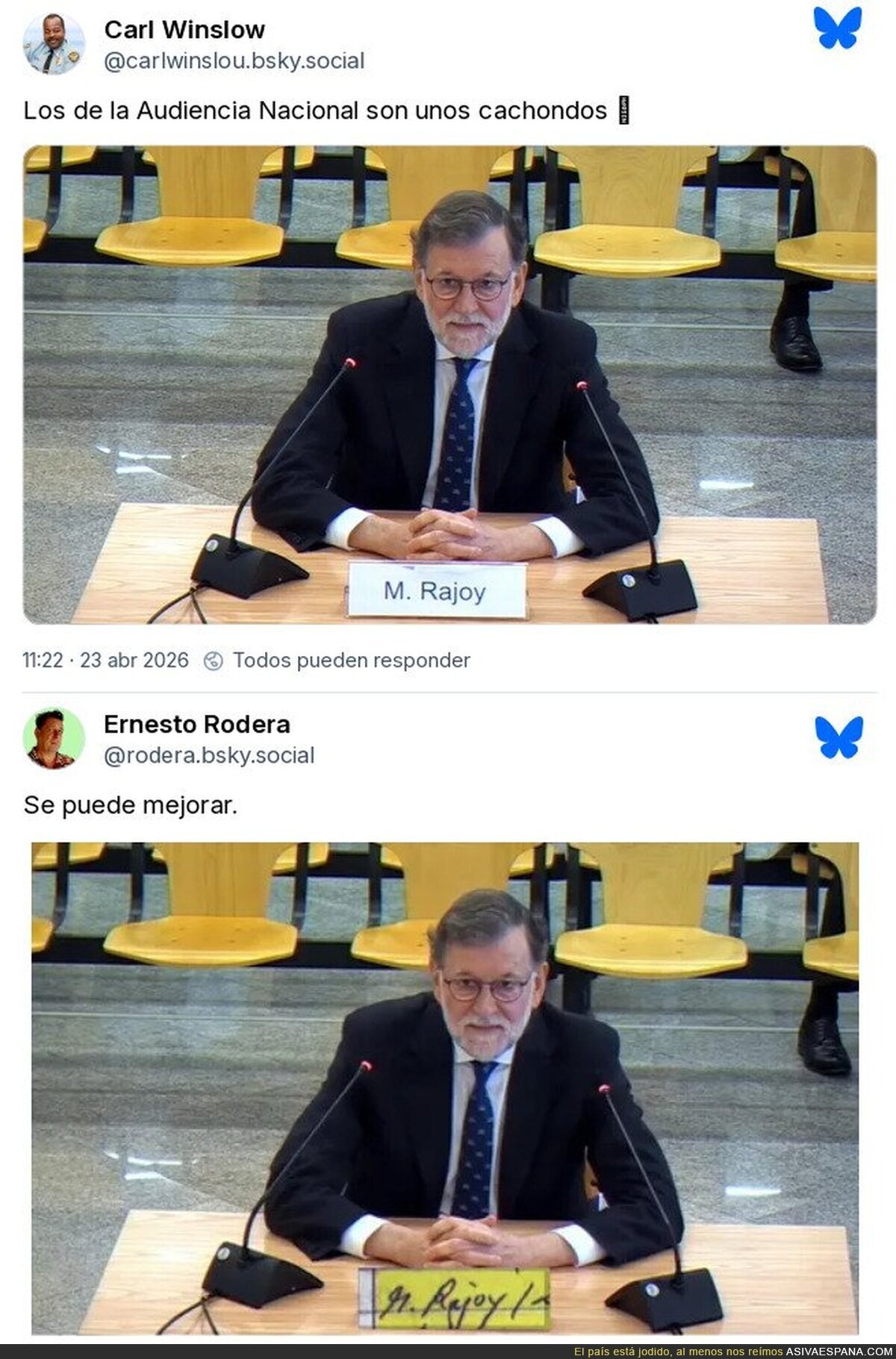 Sentarse frente a ese cartel es la prueba inequ&iacute;voca