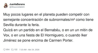 La Feria de Sevilla: donde el subnormal viene con rebujito
