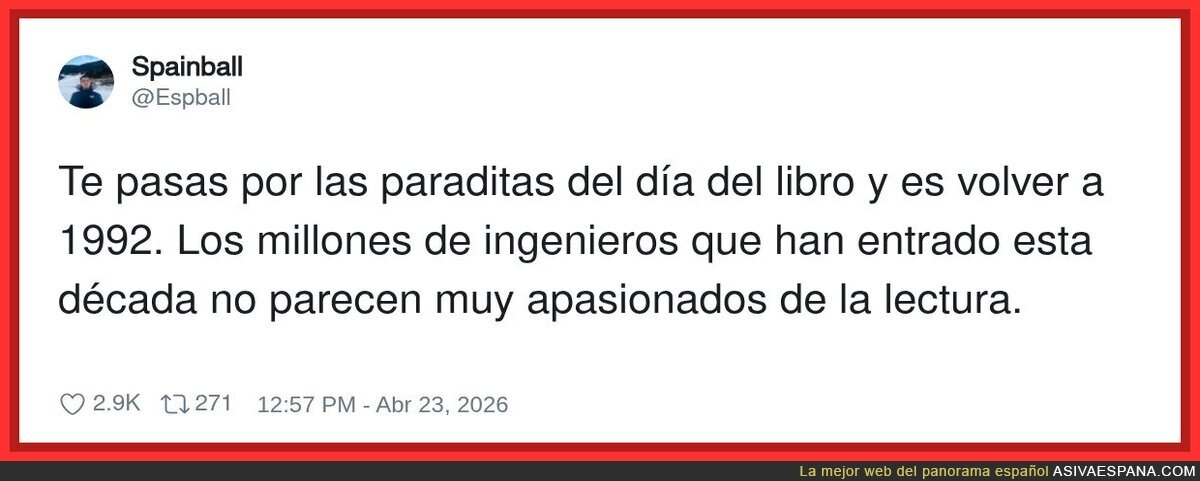 Al menos nos han dejado el d&iacute;a del Libro