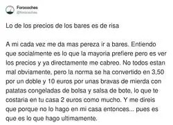Quedamos en mi casa: las bravas valen 2&euro; y la clavada la pongo yo