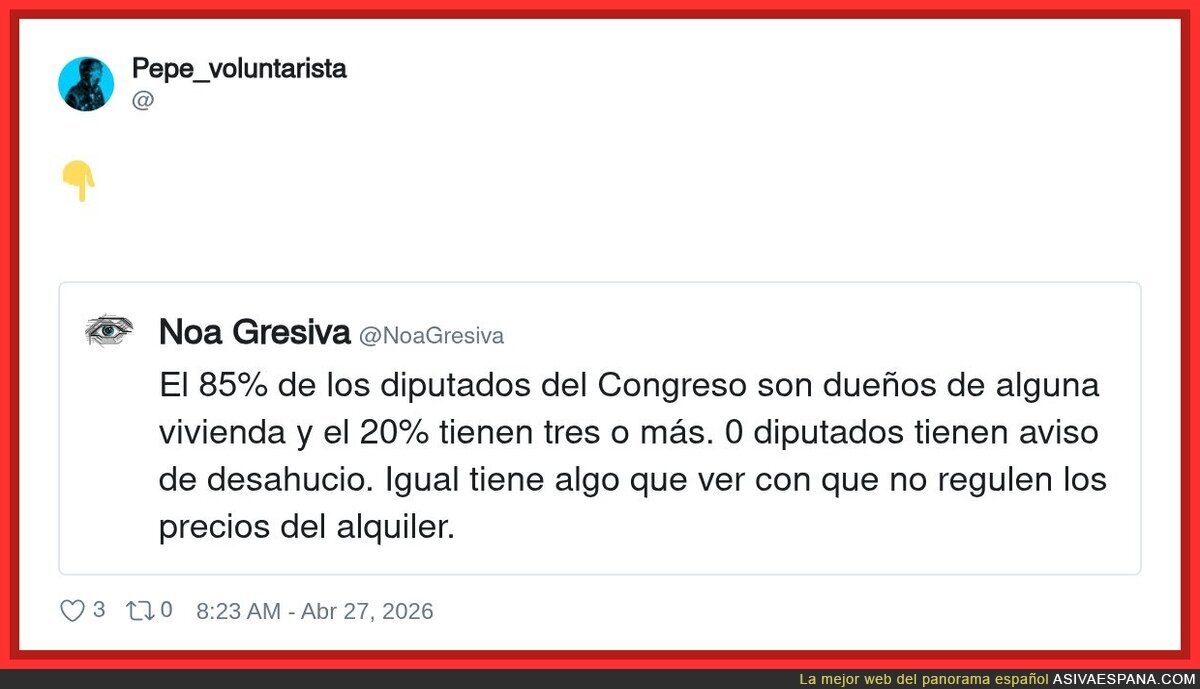 El Congreso regulando el alquiler es como el lobo gestionando la carnicer&iacute;a