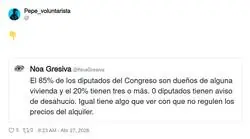 El Congreso regulando el alquiler es como el lobo gestionando la carnicer&iacute;a