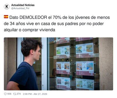 Yo mirando pisos como quien mira Ferraris, nunca podr&eacute; acceder