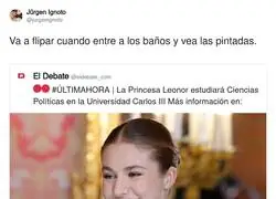 Pensando en esos chavales a los que les toque hacer trabajos en grupo con la princesa Leonor