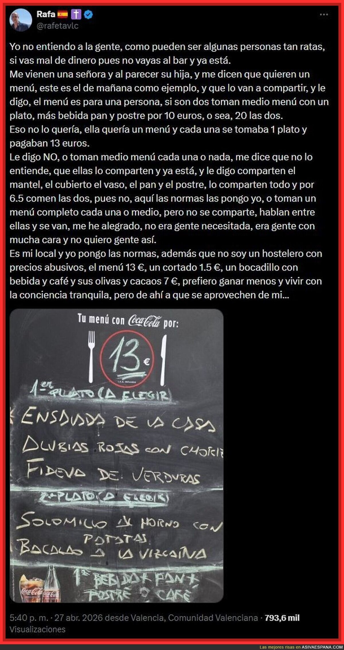 Hay gente que tiene la cara muy dura