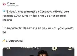 Recaud&oacute; 2.900&euro;: b&aacute;sicamente lo vimos los del equipo y un se&ntilde;or que entr&oacute; porque llov&iacute;a