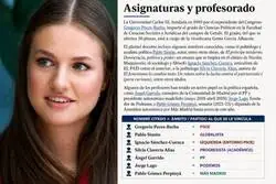 Solo falta Bego&ntilde;a G&oacute;mez y Pablo Iglesias Turri&oacute;n para completar la plantilla docente de la princesa Leonor