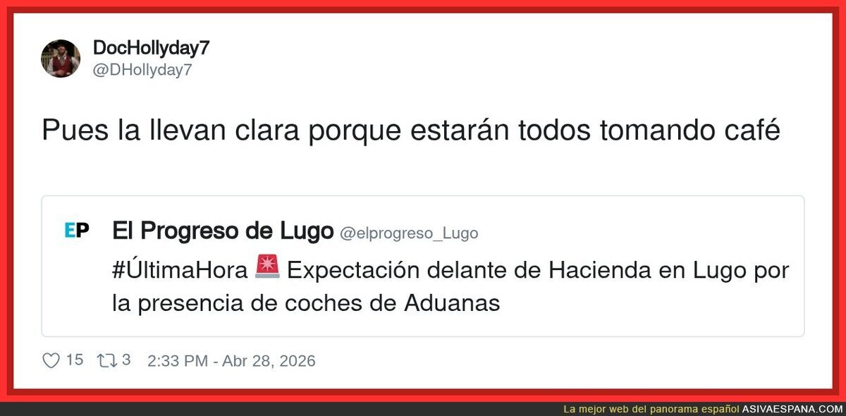 La cosa se va a atrasar