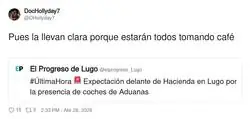 La cosa se va a atrasar