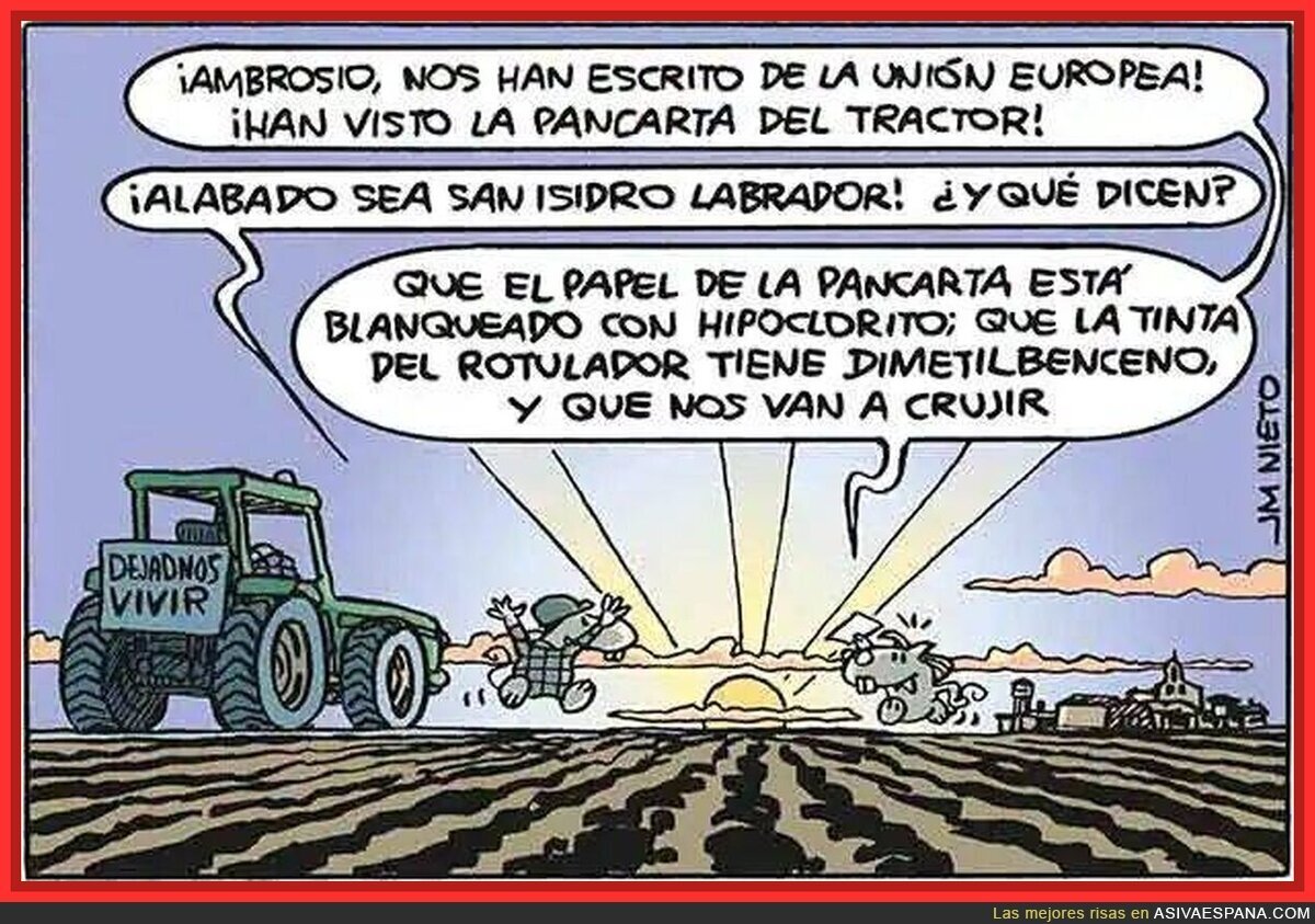La UE leyendo tu cartel: &laquo;vale la queja, pero la tinta no cumple normativa&raquo;