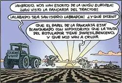 La UE leyendo tu cartel: &laquo;vale la queja, pero la tinta no cumple normativa&raquo;