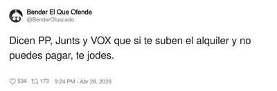 La libertad: la tuya para pagar m&aacute;s y la del casero para subirlo