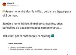 No hay desfile, pero s&iacute; un buen maridaje