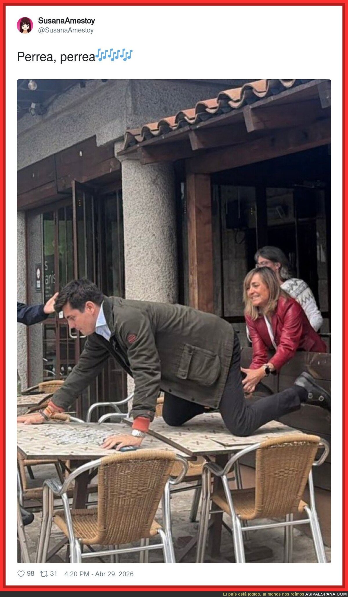 Cuando dices "solo una ca&ntilde;a" y tu colega activa el modo carretilla