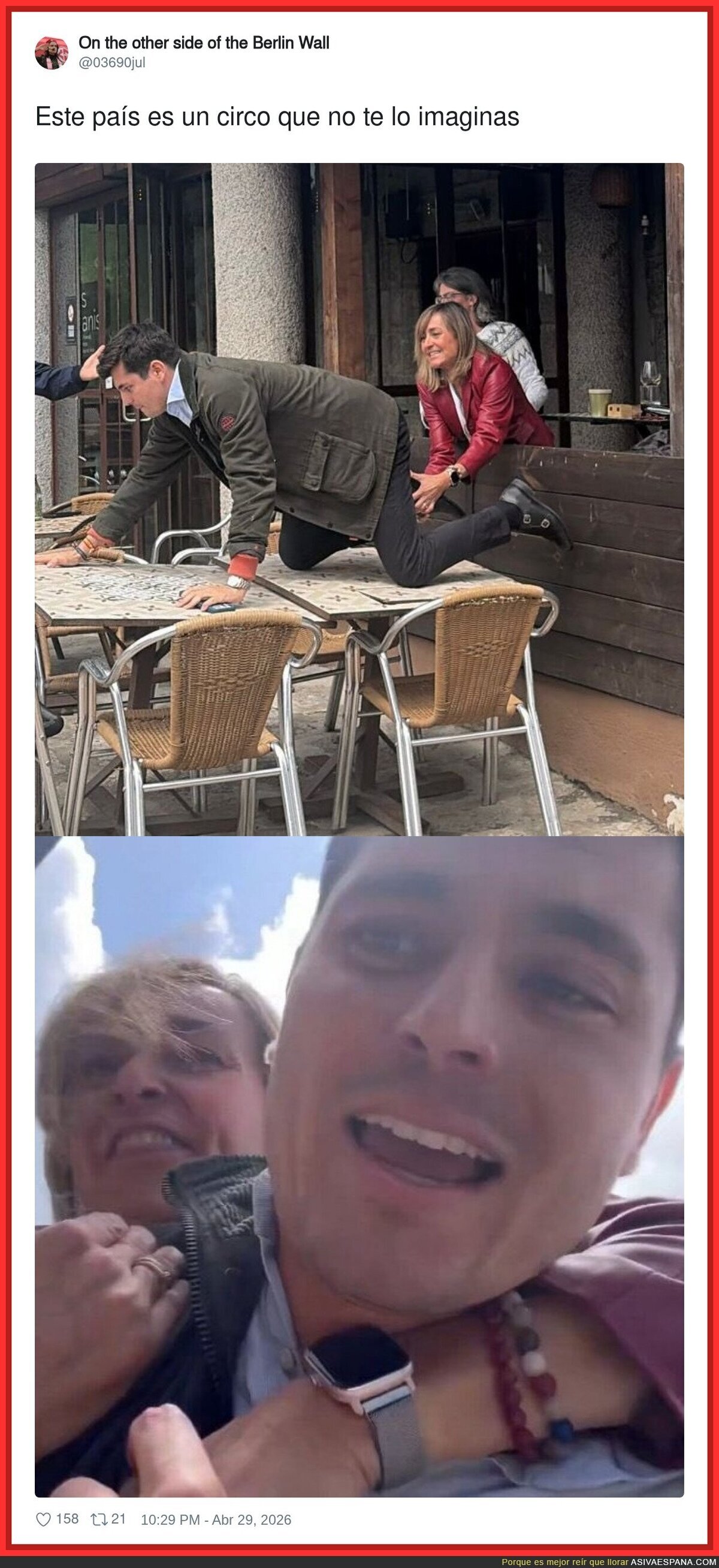 Este pa&iacute;s es un circo que no te lo acabas