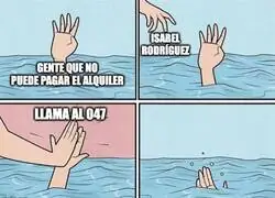 "Ofrezco, como ministra de Vivienda, a todas estas personas el tel&eacute;fono 047 para asistirles en sus dudas y asesorarles en caso de que el asunto este judicializado"