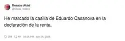 Hacienda: &ldquo;&iquest;Alguna deducci&oacute;n?&rdquo; Yo: &ldquo;S&iacute;, el amor propio, que me lo quiten en cuotas.&rdquo;