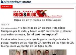 A&ntilde;o 2009. Este lore de las hijas de Zapatero solo lo recordamos los reales