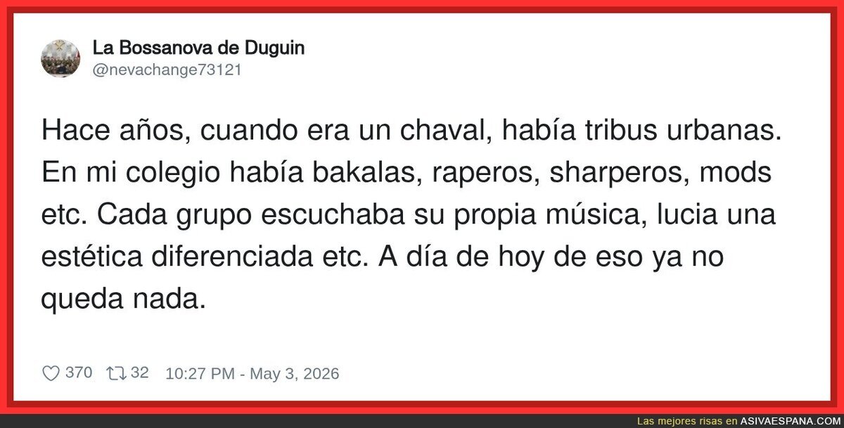 &iquest;Qu&eacute; pas&oacute; con las tribus urbanas?