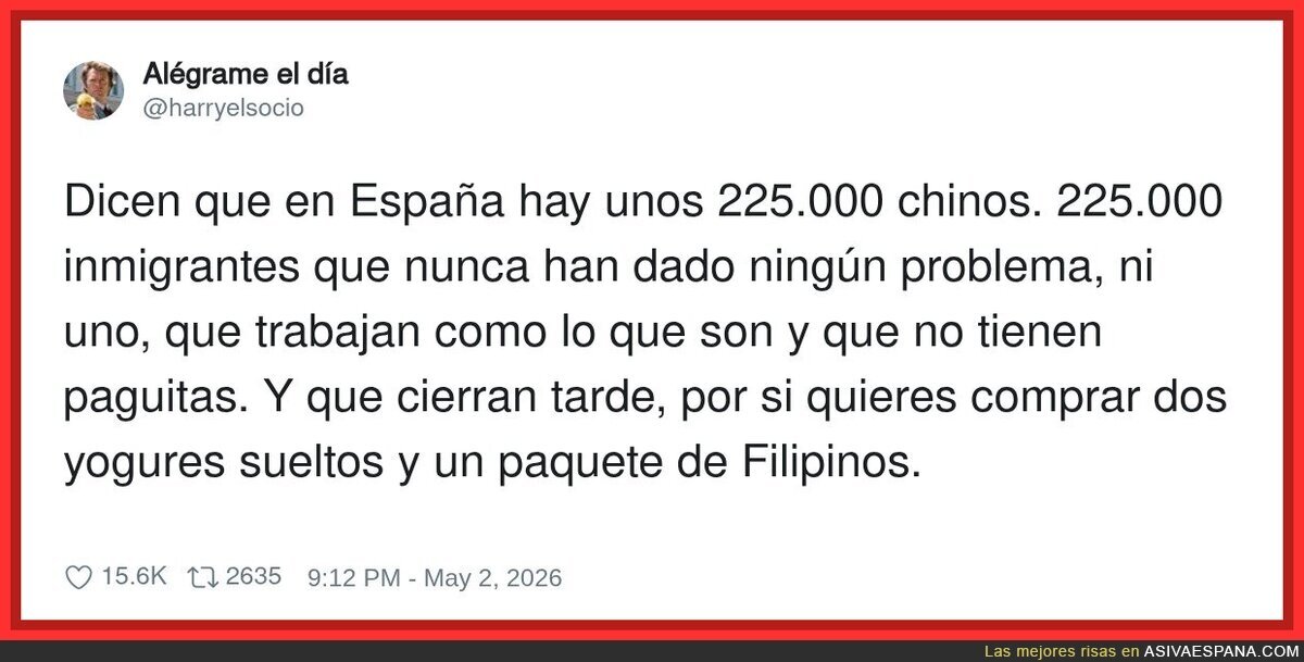 Los chinos son de lejos la mejor comunidad extranjera que hay en Espa&ntilde;a