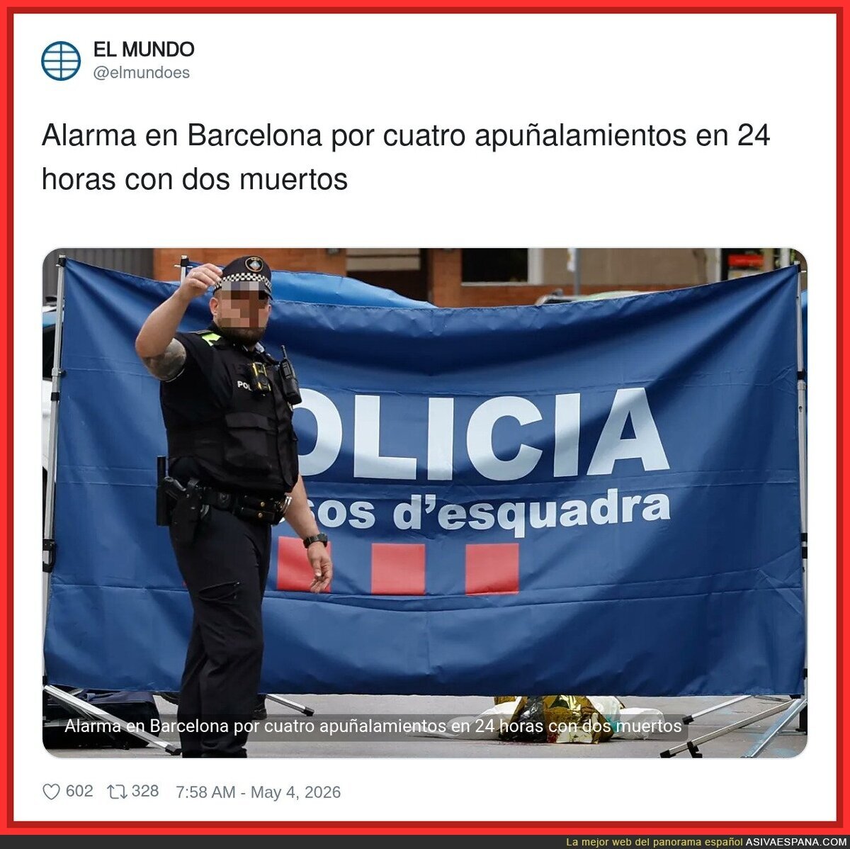 Barcelona es ya el Bronx