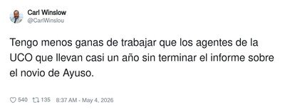 Hoy voy a rendir menos que un informe &ldquo;en borrador&rdquo; desde hace 11 meses