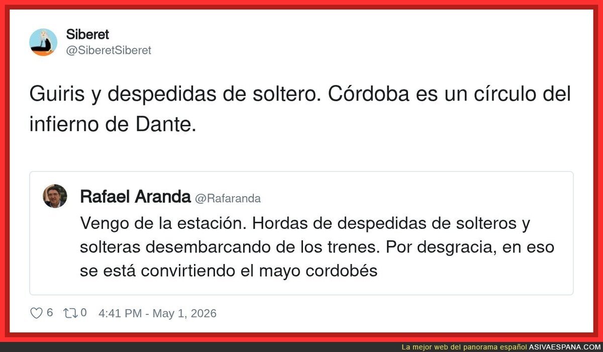 C&oacute;rdoba es un c&iacute;rculo del infierno de Dante