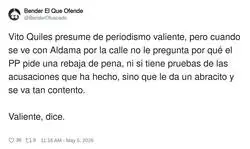 Periodismo valiente: preguntas inc&oacute;modas en plat&oacute;, abracito en la calle y a casa