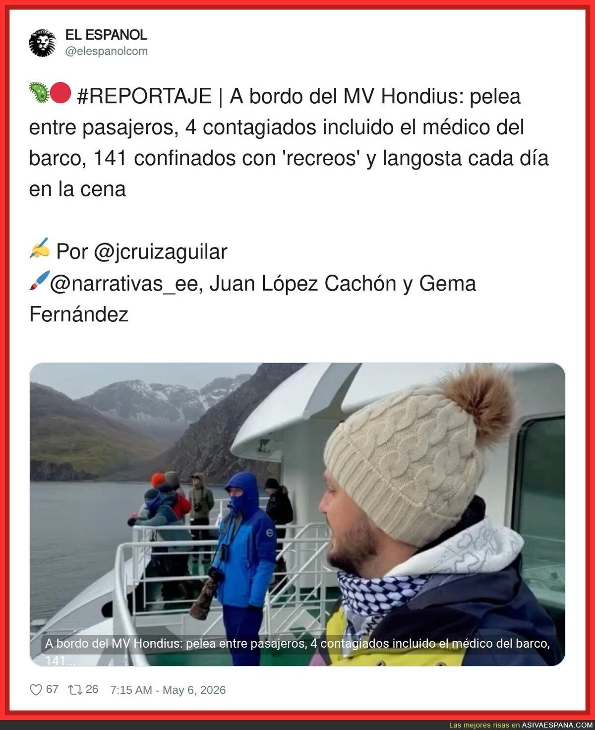 Confinados, contagiados y a hostias&hellip; pero oye, la langosta que no falte