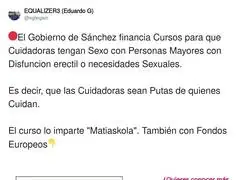 El Gobierno de S&aacute;nchez financia Cursos para que Cuidadoras tengan Sexo con Personas Mayores con Disfuncion erectil o necesidades Sexuales
