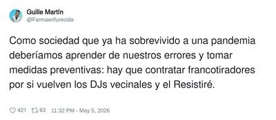 Que no vuelvan, por favor