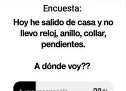 Si salgo sin metal encima es que voy a Barcelona, claramente