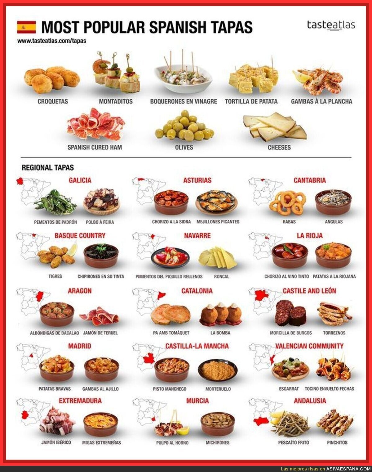 El guiri que llega a Espa&ntilde;a pensando que las tapas son solo patatas bravas y jam&oacute;n york