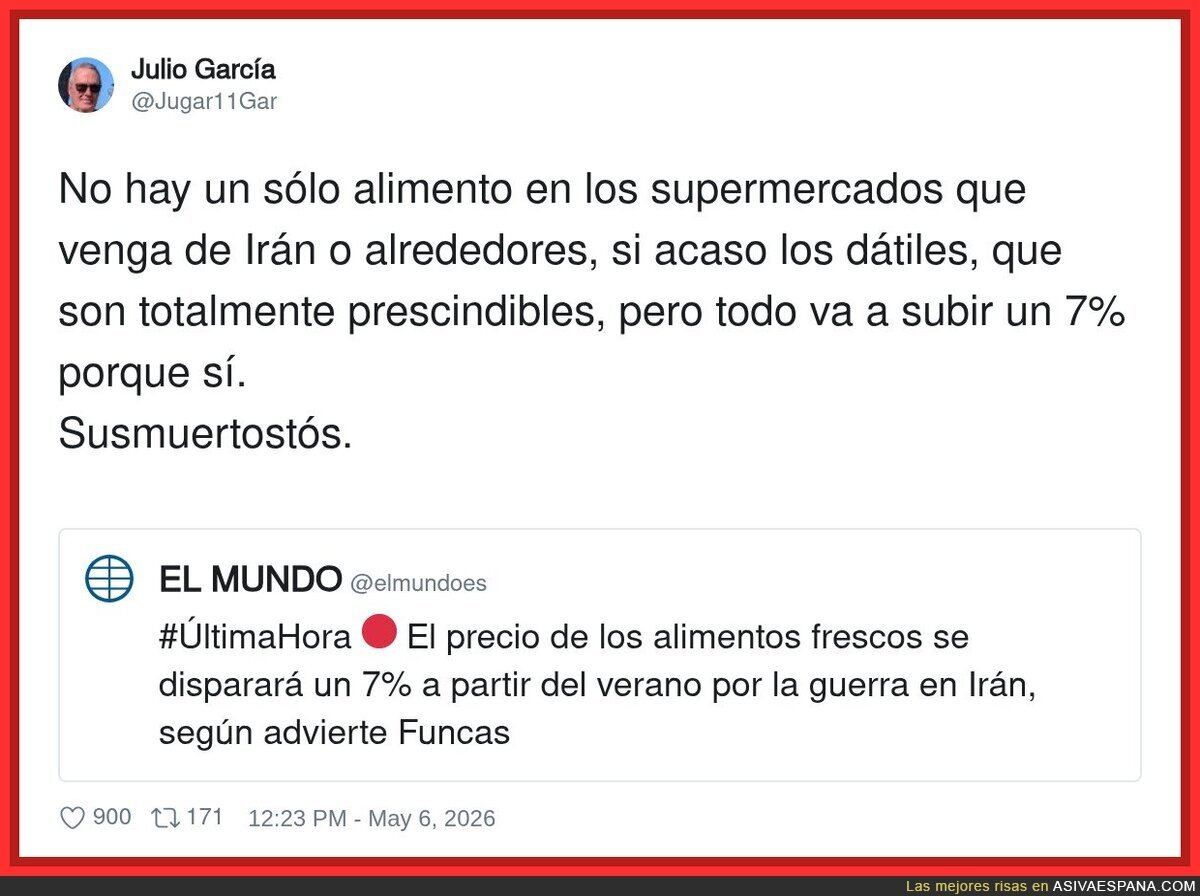 La excusa de turno tiene menos l&oacute;gica que los propios precios, pero aqu&iacute; seguimos pagando igual