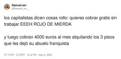 El capitalismo es trabajar duro... a ser nieto del indicado