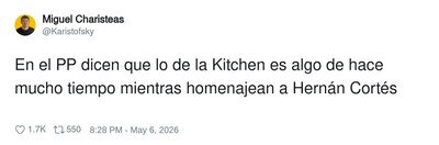 Lo de la Kitchen es prehistoria&hellip; pero lo de Cort&eacute;s, patrimonio