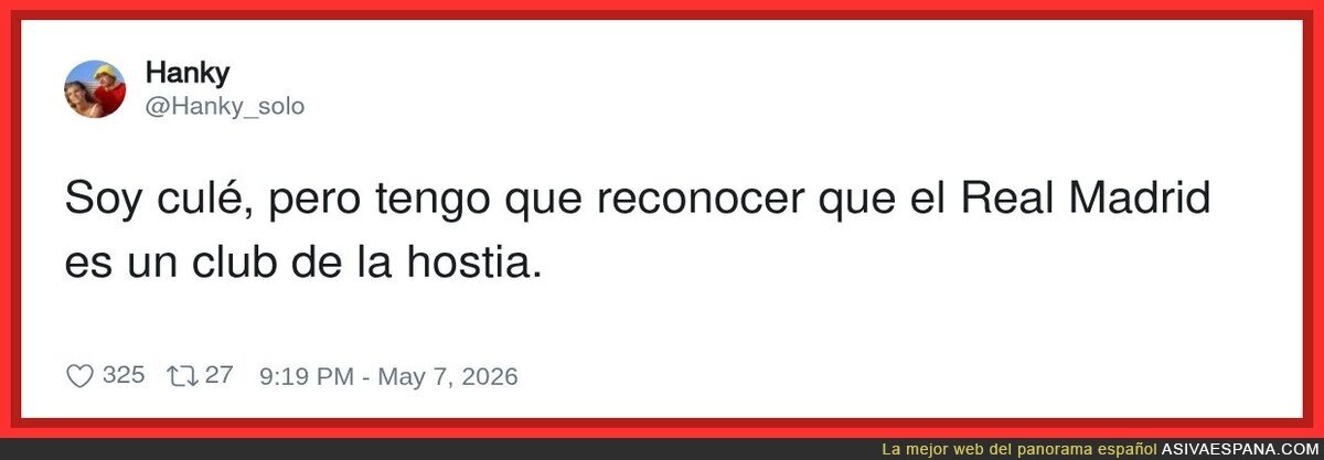 Al menos es honesto