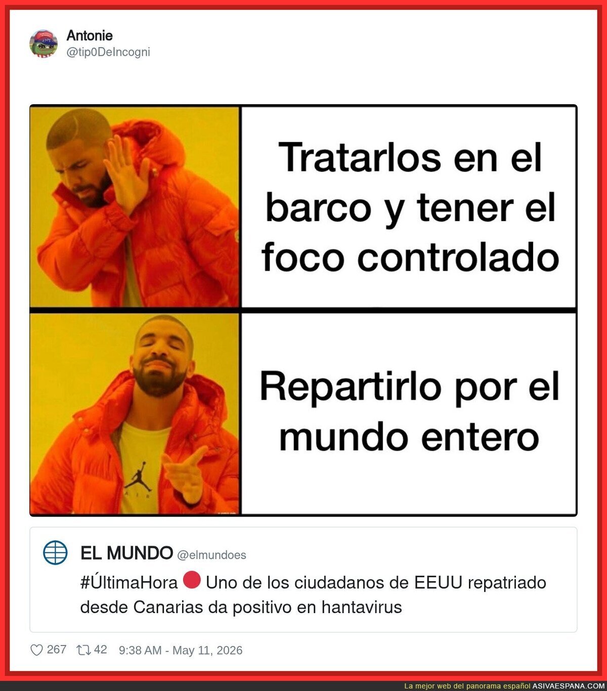 Cuando tratas de ser discreto pero el algoritmo tiene otros planes