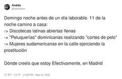 Madrile&ntilde;o que piensa que la capital es una telenovela latinoamericana a las 11 de la noche
