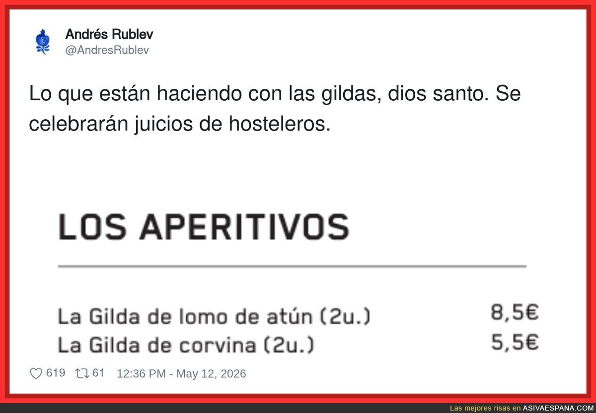 Los hosteleros descubriendo que pueden vender una lata de at&uacute;n a precio de caviar