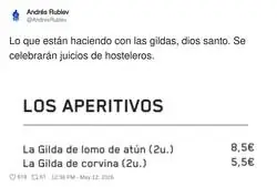 Los hosteleros descubriendo que pueden vender una lata de at&uacute;n a precio de caviar