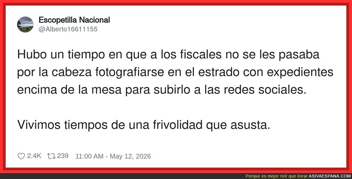 Ahora los fiscales se hacen selfies con los expedientes y nosotros pagamos el wifi
