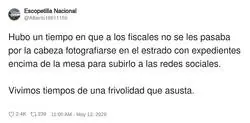 Ahora los fiscales se hacen selfies con los expedientes y nosotros pagamos el wifi