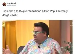 La IA despu&eacute;s de procesar a Bob Pop, Chicote y Jorge Javier en una sola licuadora