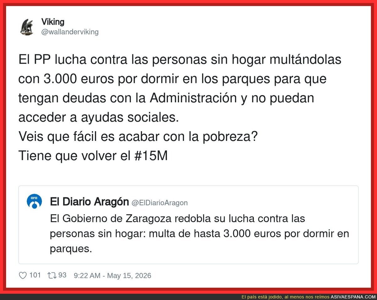 El PP descubre el secreto para acabar con la pobreza: cobrar por respirar