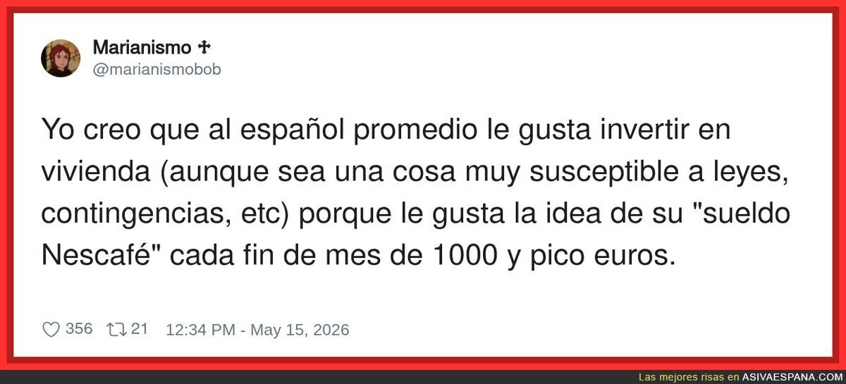 Espa&ntilde;oles gastando 300k en una casa de barro para tener ese sueldo Nescaf&eacute; de influencer